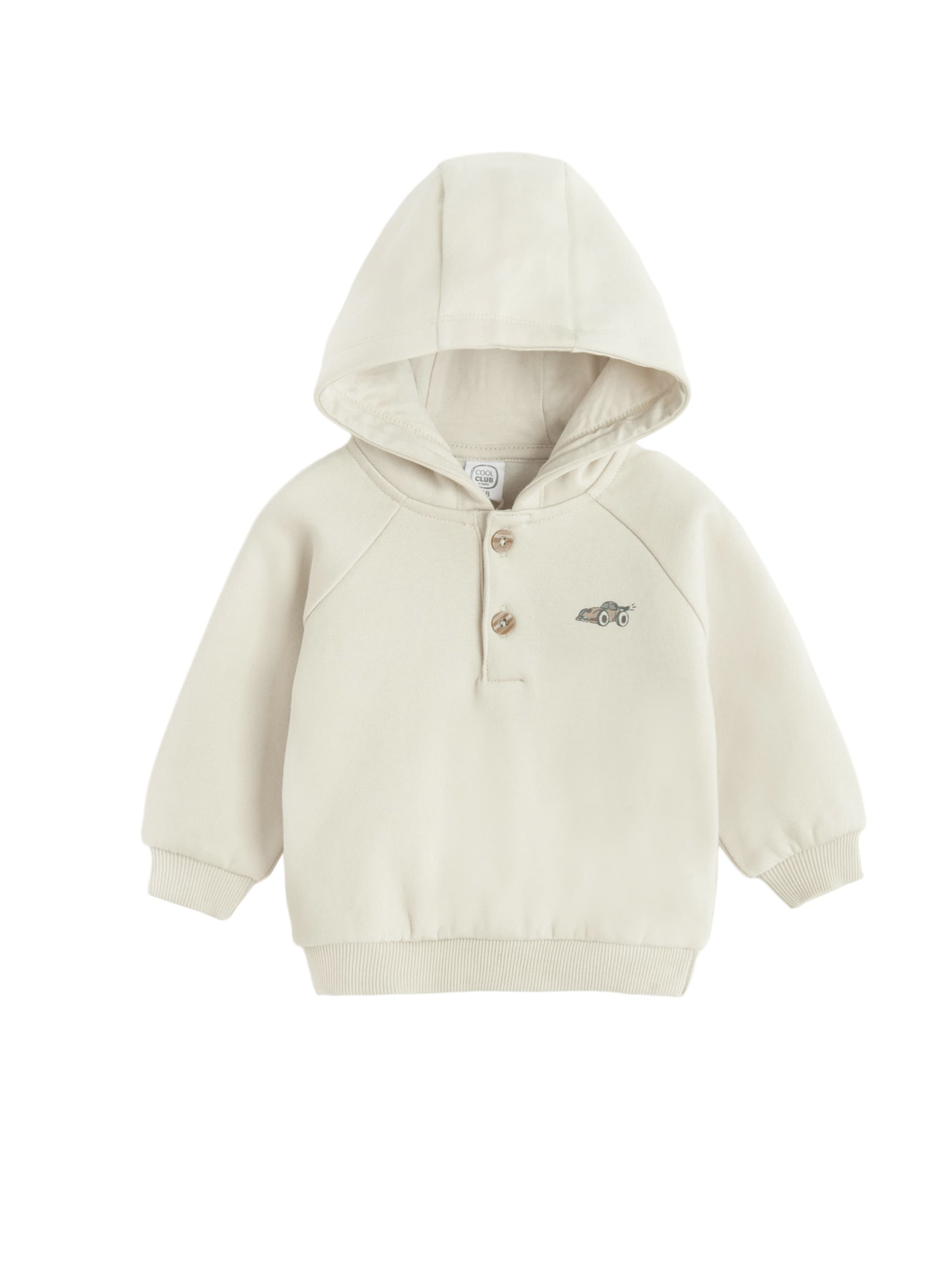 Veste de survêtement Cool Club en beige : devant