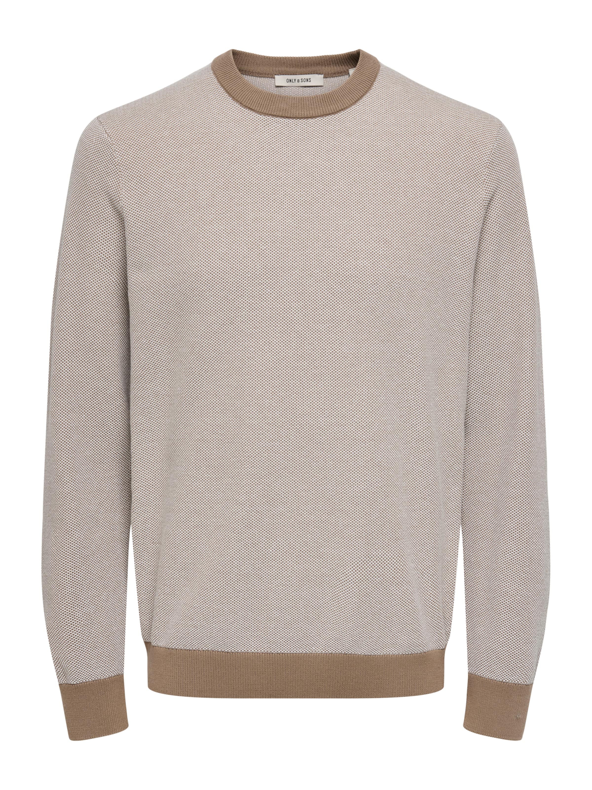 Only & Sons Sweater 'ONSTAP' in Beige: front