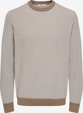Only & Sons Свитер 'ONSTAP' в Бежевый: спереди