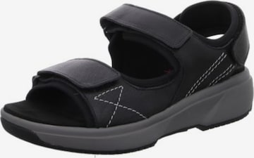 Xsensible Sandals in Black: front