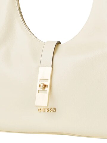 GUESS Axelremsväska 'Brooke Hobo' i beige