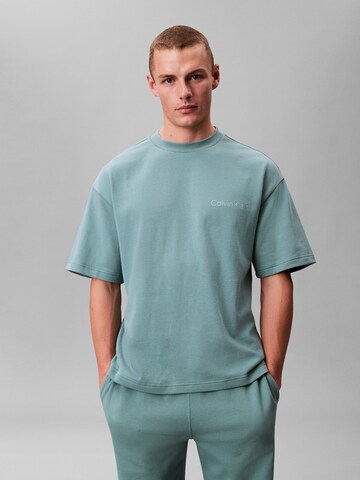 Calvin Klein Pyjamaoberteil in Blau: Vorderseite