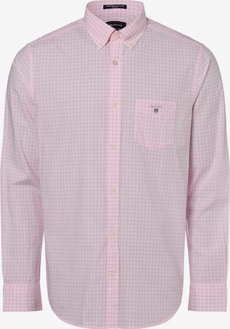 GANT Regular fit Overhemd in Roze: voorkant