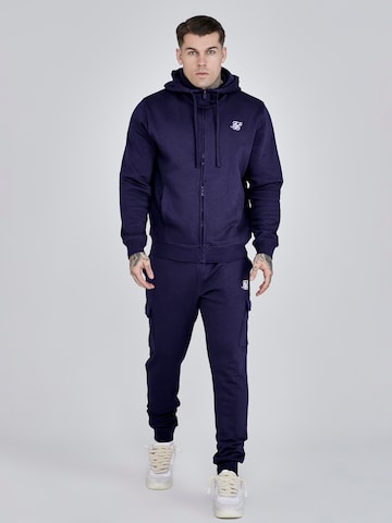 Regular Pantalon de sport SikSilk en bleu