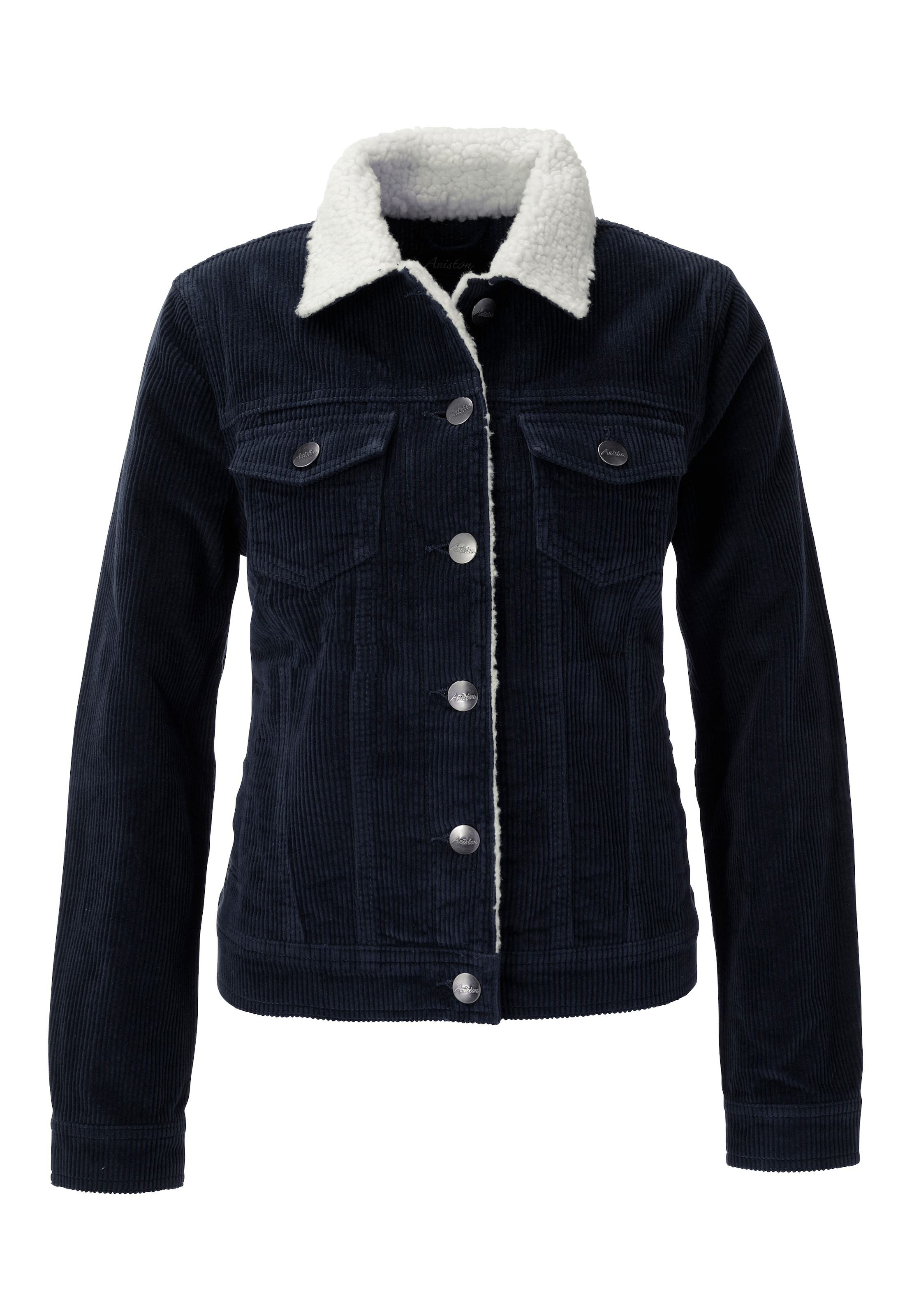 Aniston CASUAL Übergangsjacke in Blau: Vorderseite