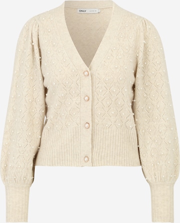 Only Petite Плетена жилетка в бежово: отпред