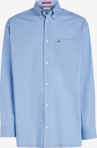 mėlyna Tommy Jeans Patogus modelis Marškiniai: priekis