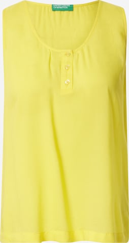 UNITED COLORS OF BENETTON - Top em amarelo: frente