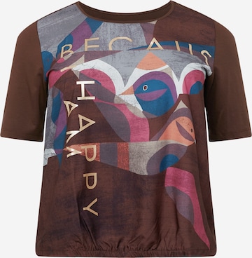 SAMOON T-Shirt in Braun: predná strana