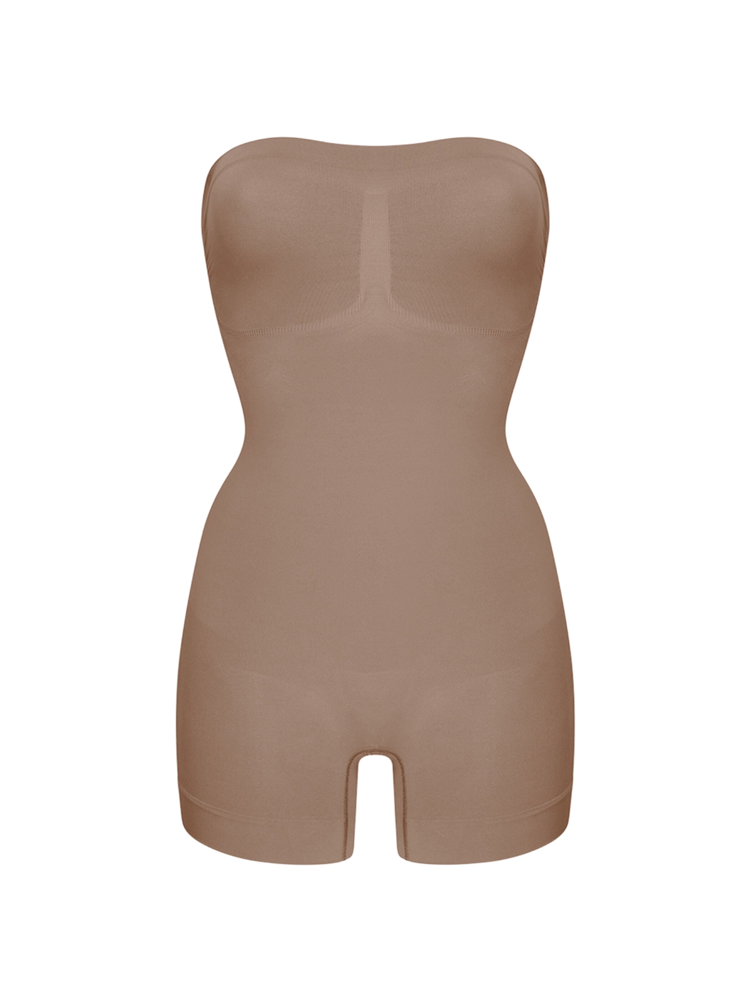 Body modelant 'Trägerloser Bodysuit Sculpting Shapewear mit Shorts' cfab (formerly creamy fabrics) en marron : devant