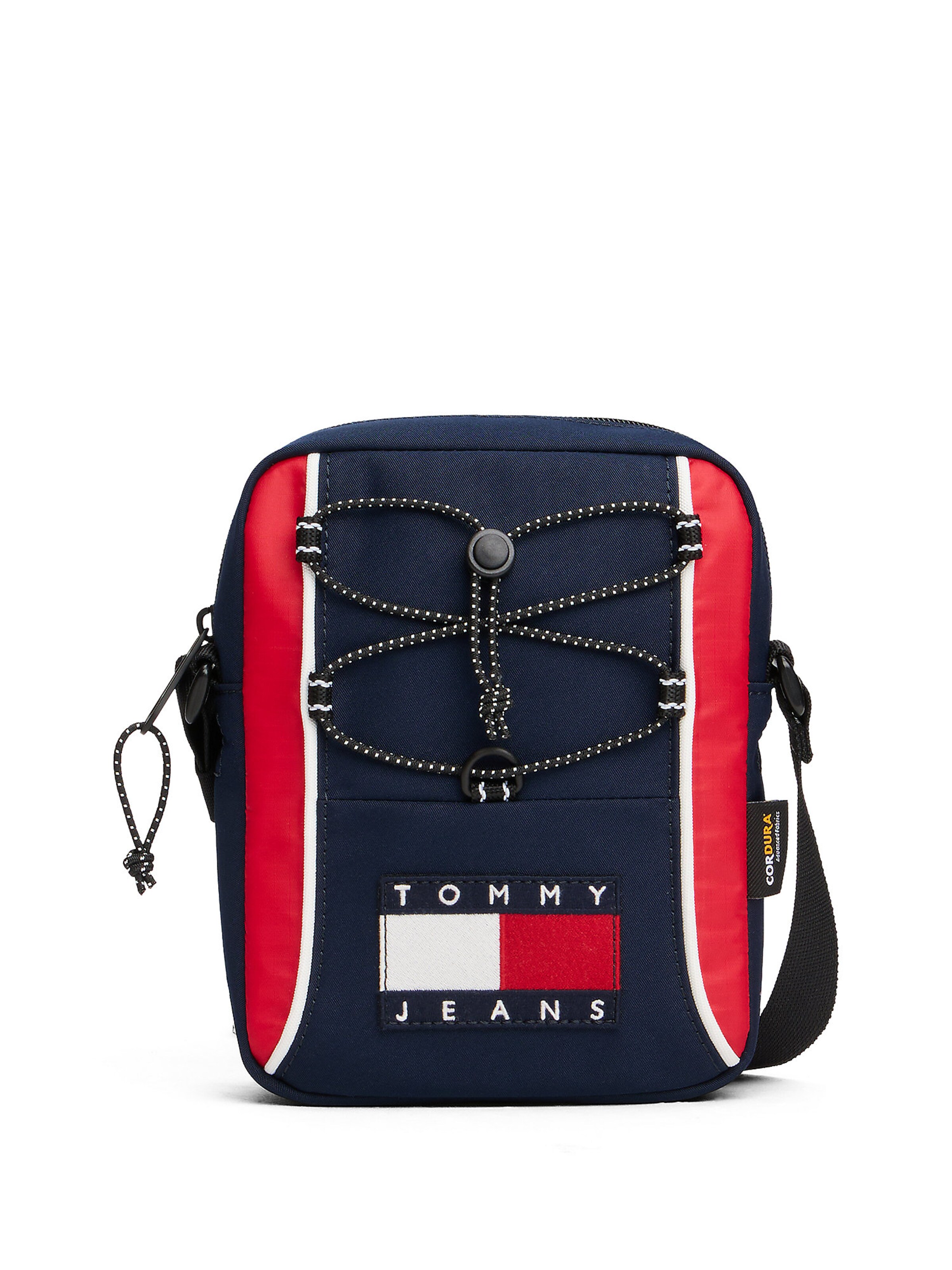 Tommy Jeans Sac à bandoulière 'Archive' en bleu marine / rouge / blanc, Vue avec produit
