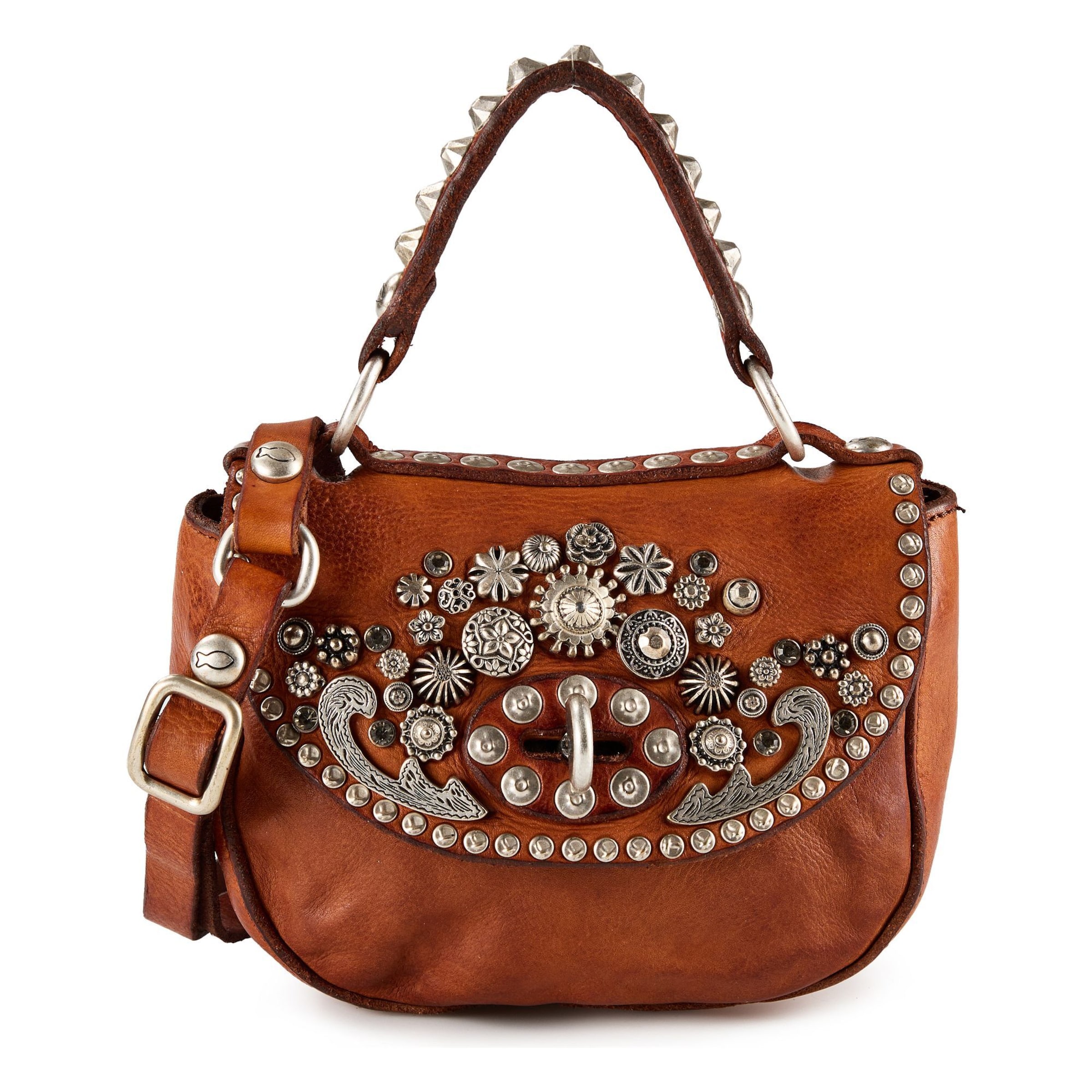 Borsa a mano 'Afrodite' di Campomaggi in marrone: frontale