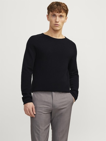 JACK & JONES Средняя посадка Свитер 'JJEHill' в Черный: спереди