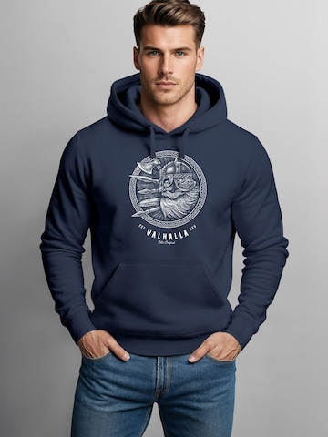 Neverless Sweatshirt 'Odin Valhalla' in Blue