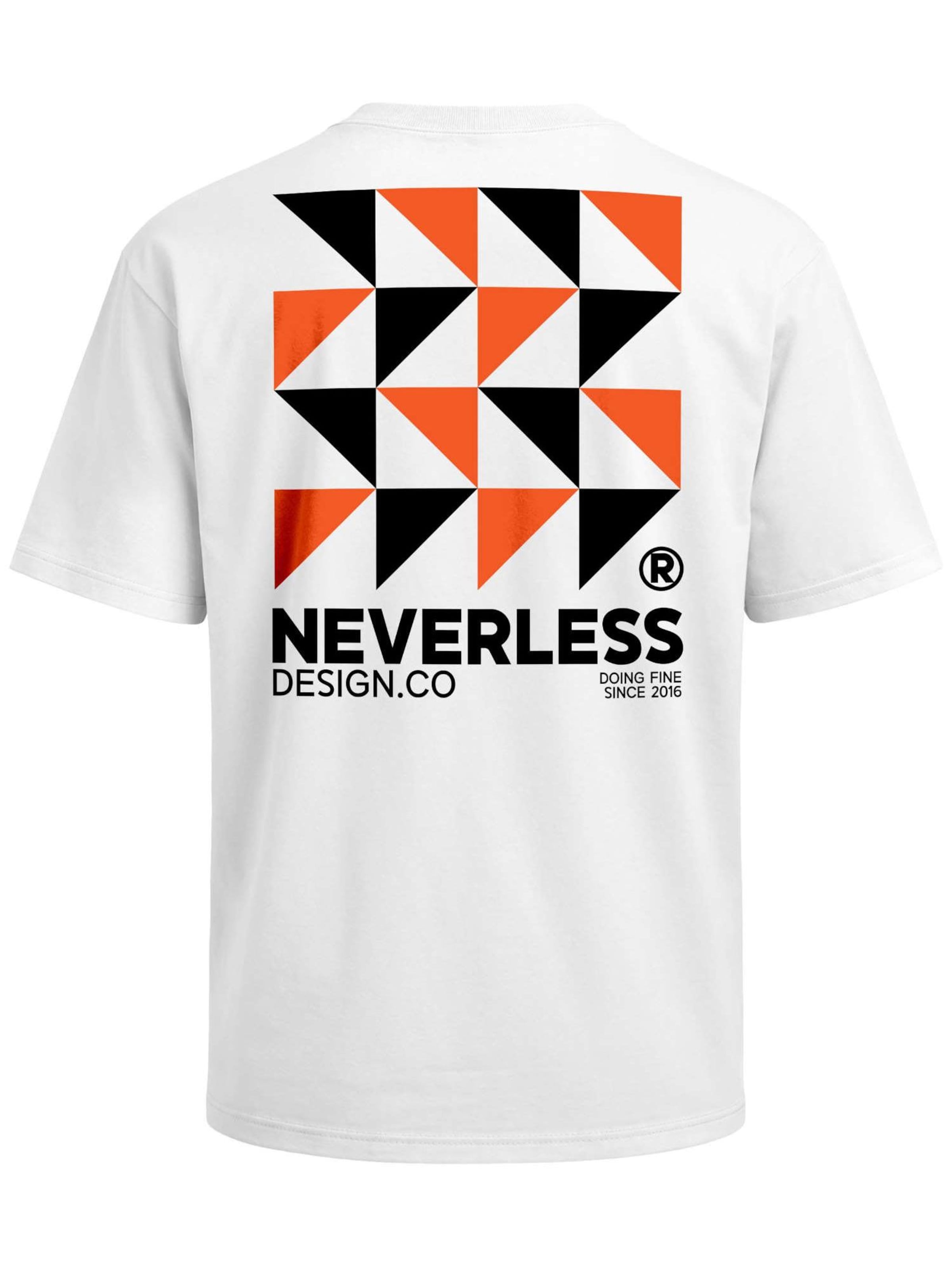 Neverless Shirt 'Modern Art' in White