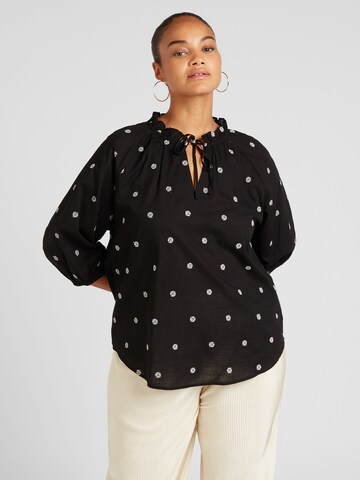 ONLY Carmakoma Blouse 'CARDOORN' in Black: front