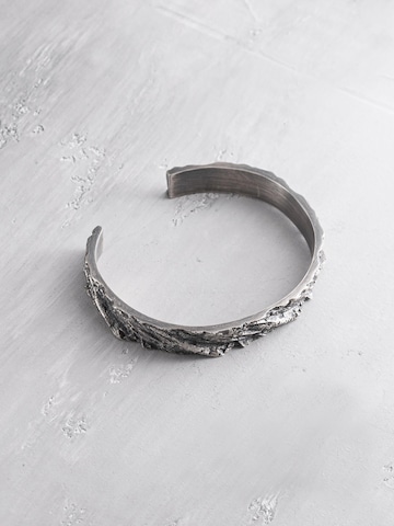 REYTEL - Pulsera 'KRIGER' en plata: frente