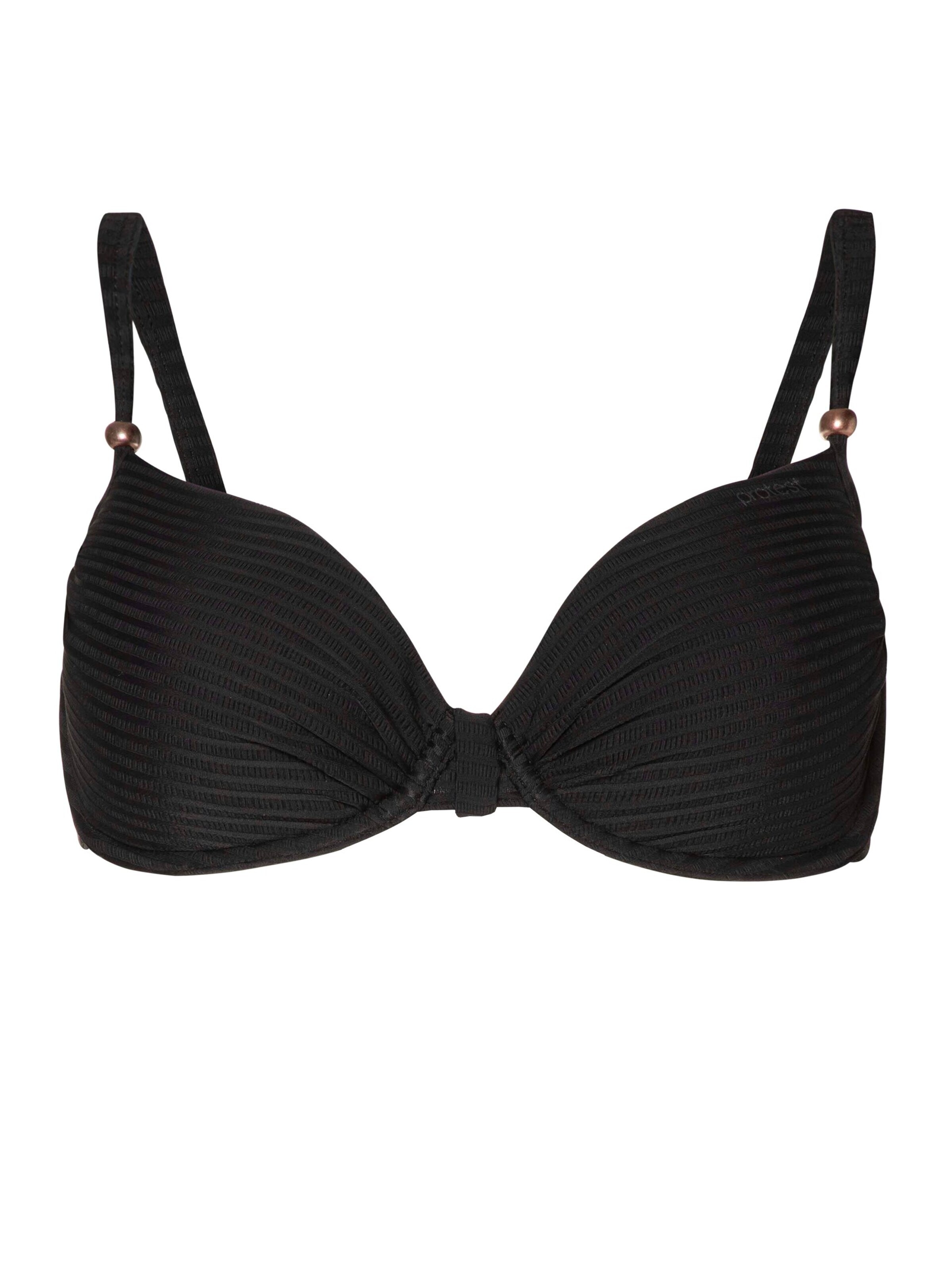 PROTEST Balconette Bikinitop 'MM JADA DCUP' in Zwart: voorkant
