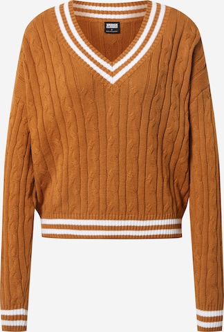 Urban Classics Sweter w kolorze brązowy: przód