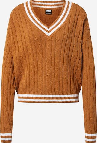 Pull-over Urban Classics en marron : devant