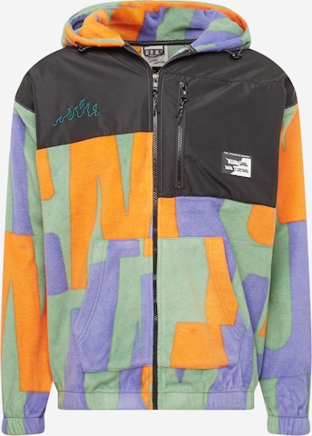Grimey Fleece jas in Gemengde kleuren: voorkant