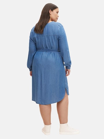 Tom Tailor Women + Blusenkleid in Blau