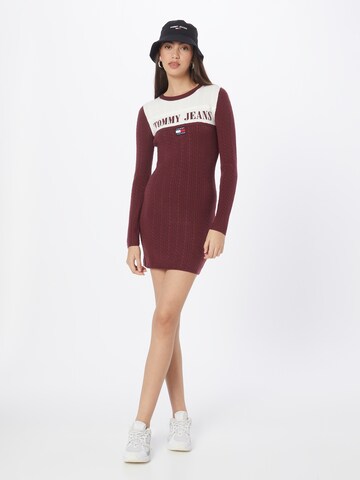 Tommy Jeans Knitted dress in Red