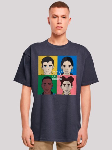 F4NT4STIC Shirt 'Sex Education Netflix TV Series' in Blue