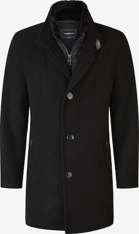 HECHTER PARIS Winter Coat in Black: front