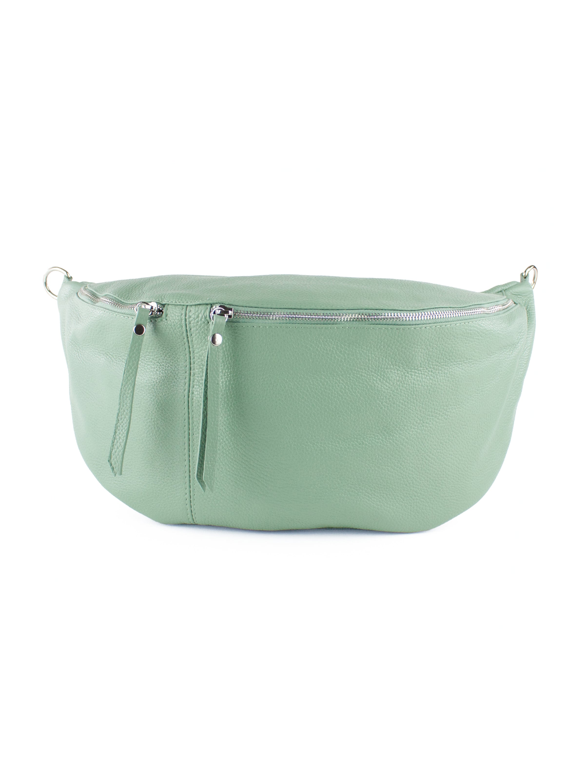 lePelou Gürteltasche 'CLARA'‌ in Grün: Vorderseite