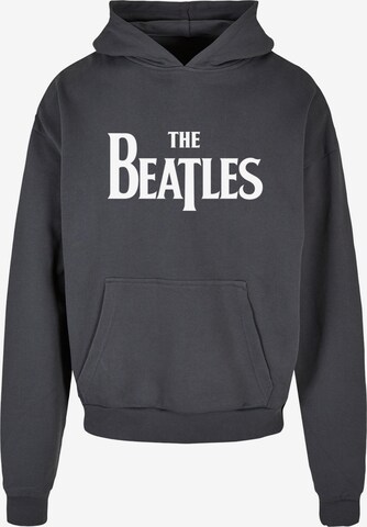 Merchcode Sweatshirt 'Beatles - Headline' in Grau: predná strana