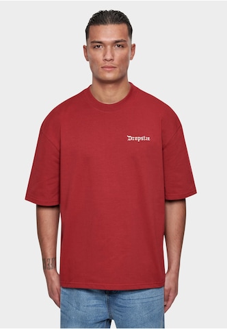 T-Shirt Dropsize en rouge : devant