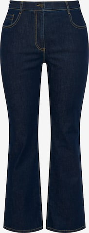 Ulla Popken Rozkloszowany krój Jeansy w kolorze niebieski: przód