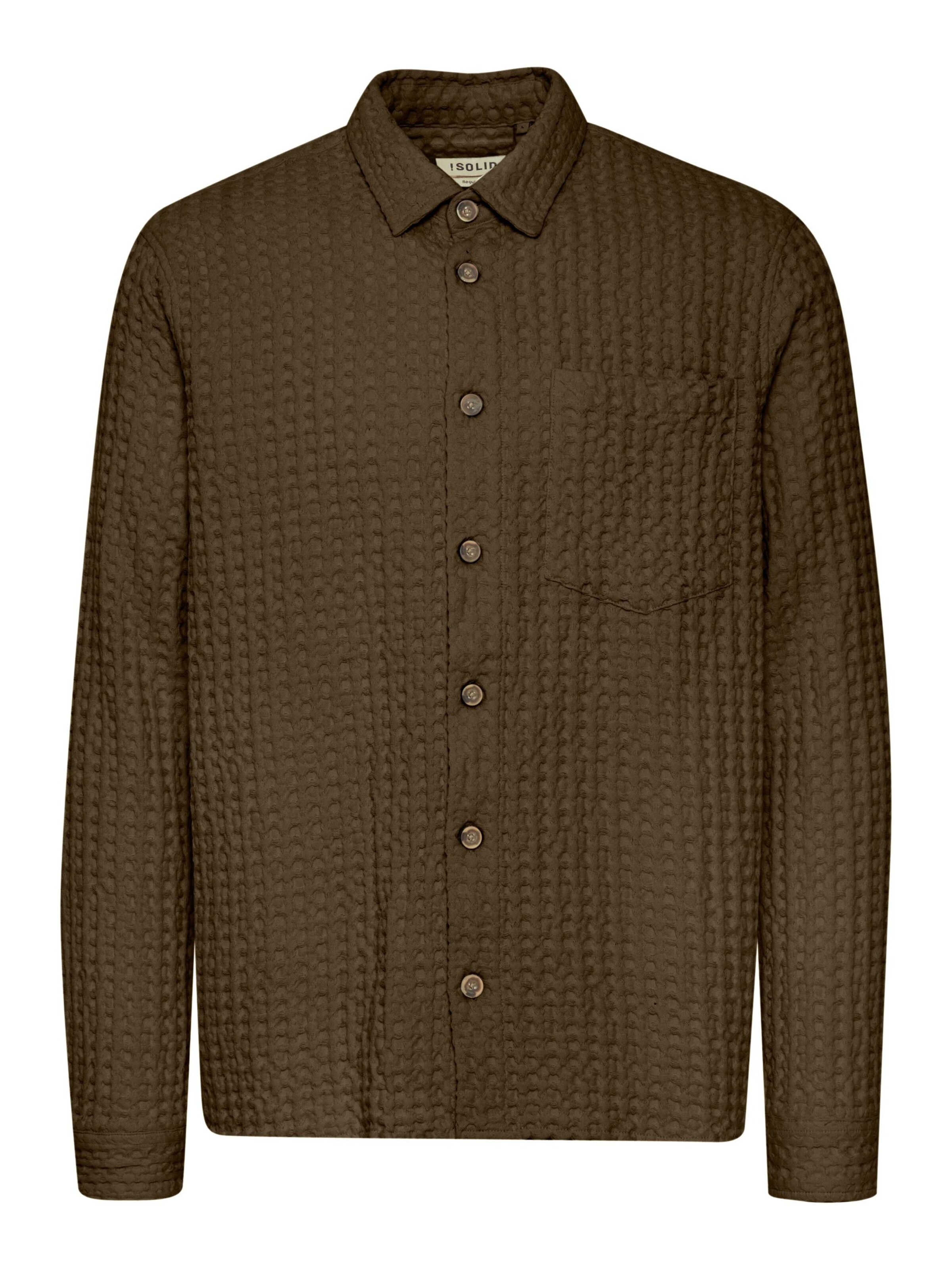 Regular fit Camicia 'Nelix' di !Solid in marrone: frontale