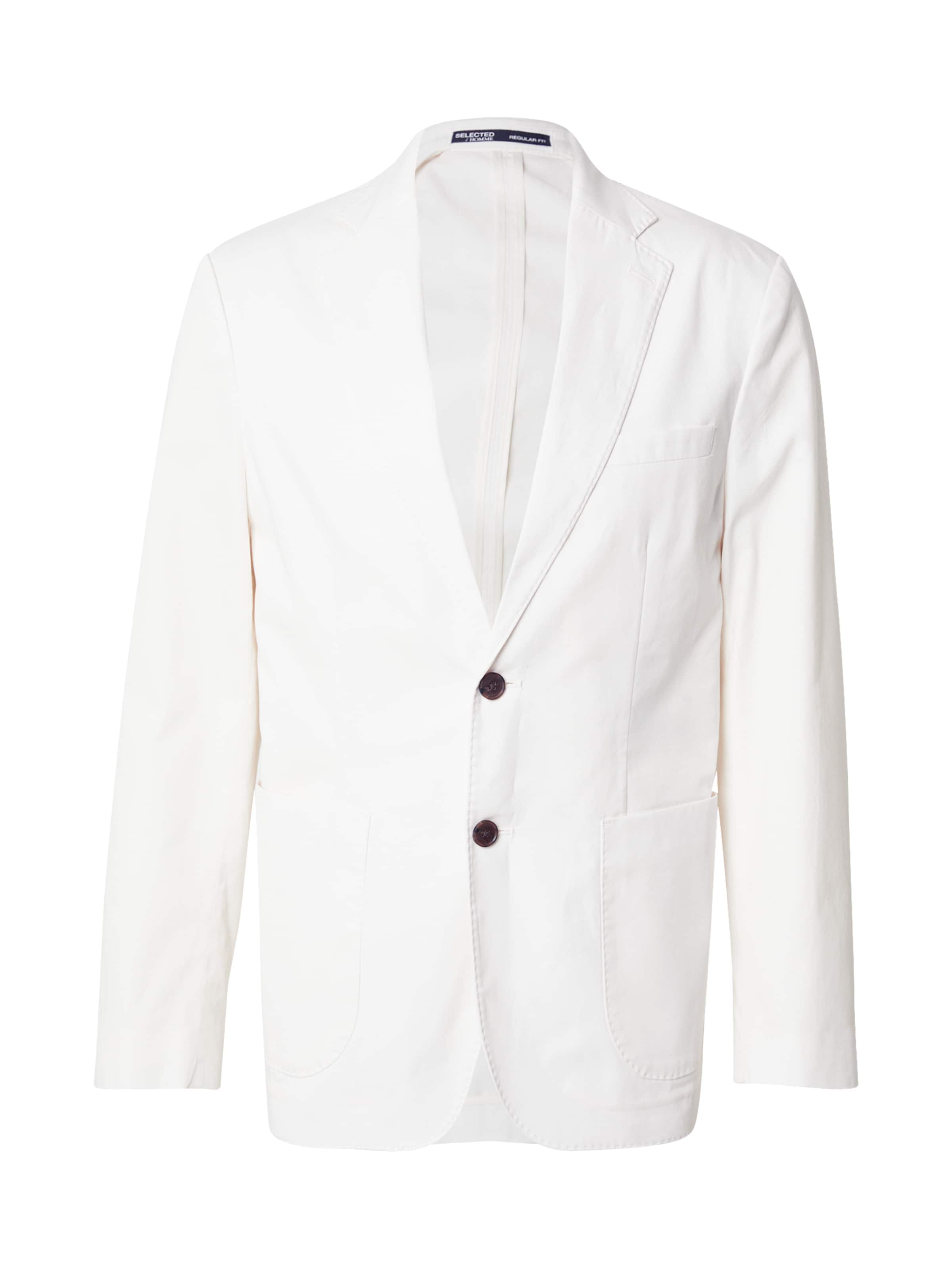 SELECTED Пиджак 'SLHTANGER' в Белый: спереди