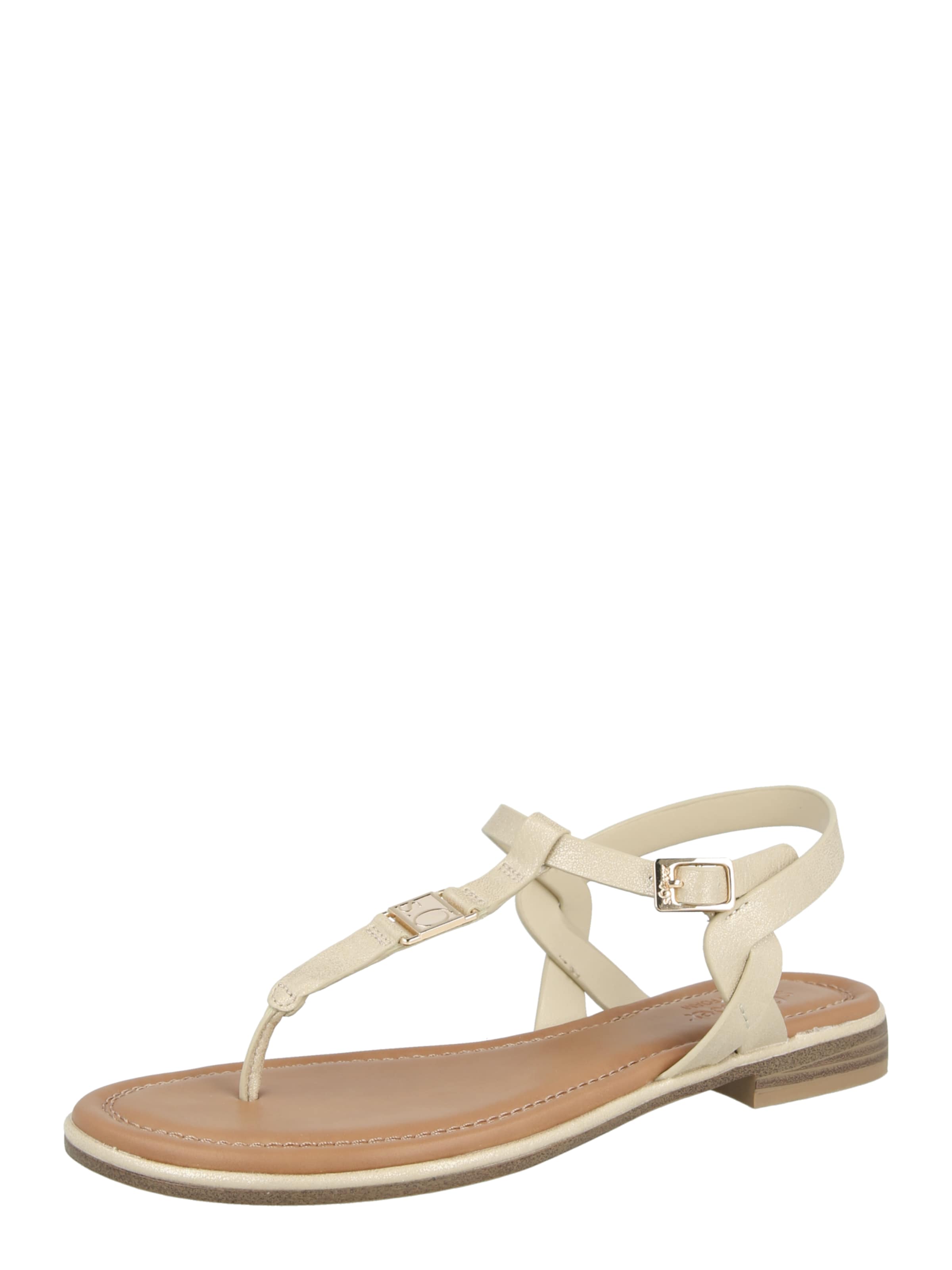 s.Oliver Босоножки через палец в Бежевый: спереди