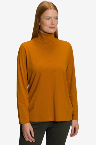 T-shirt Ulla Popken en marron : devant