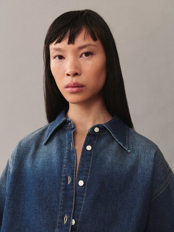 MANGO Bluza 'PAULA' | modra barva