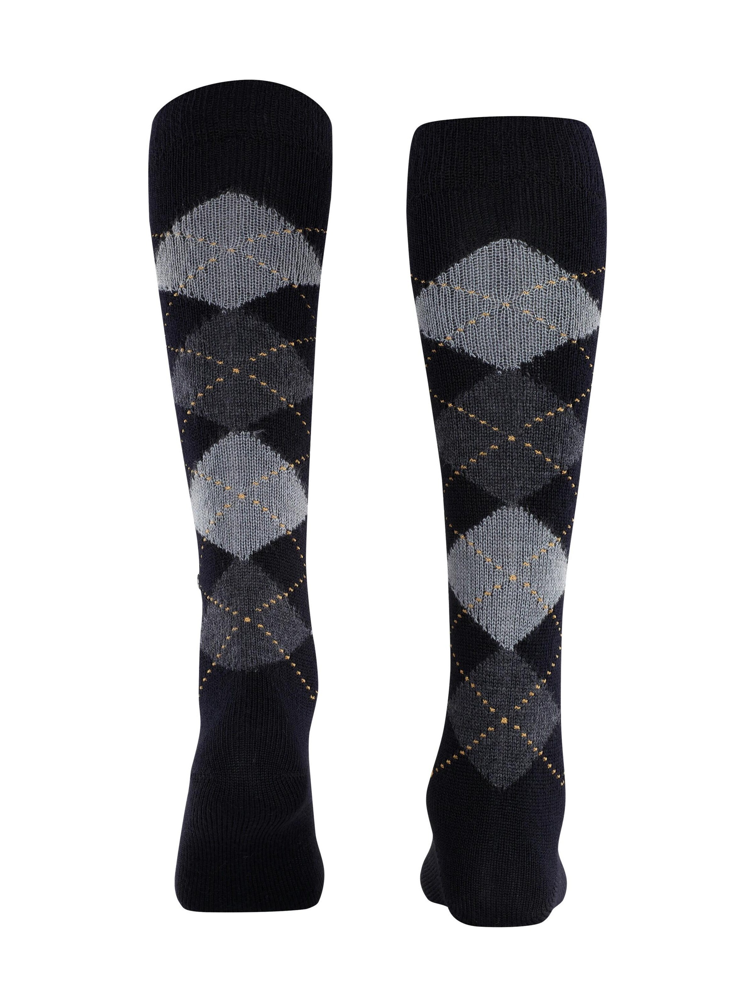 BURLINGTON Overknee Strümpfe 'Whitby'‌ in Schwarz