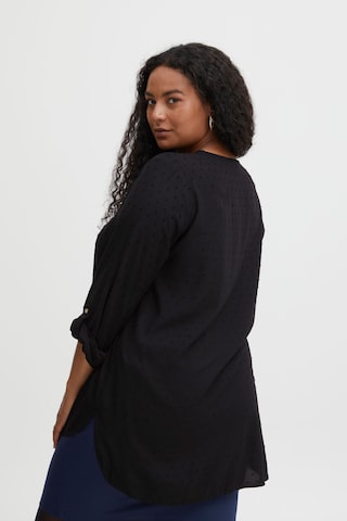 Fransa Curve Blouse 'COYA' in Zwart