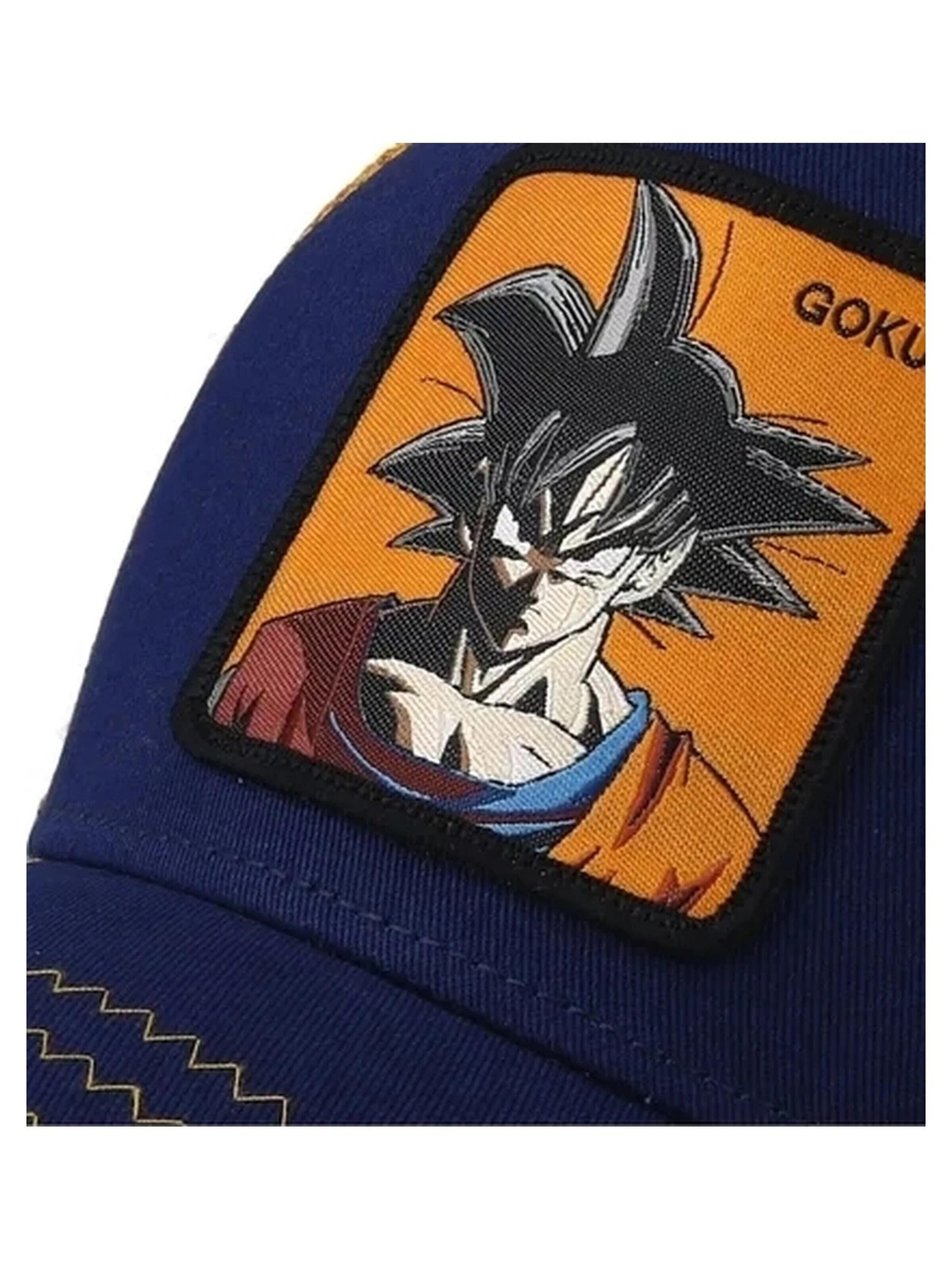 Casquette 'Gorra collab negra trucker logo bordado goku frente visera curva' Capslab en bleu