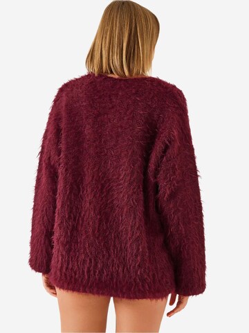 Bianco Lucci Gebreid vest in Rood