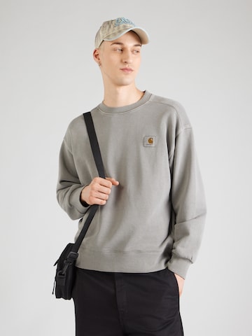 Sweat-shirt 'Nelson' Carhartt WIP en gris : devant