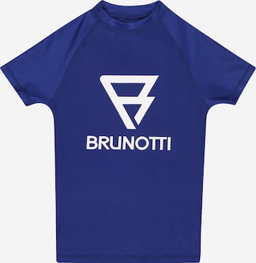 Brunotti Kids - Moda de baño deportiva en azul: frente