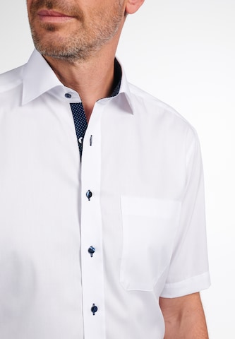 ETERNA Comfort fit Button Up Shirt in White