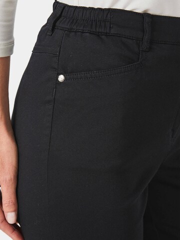 Goldner Slim fit Trousers 'Carla' in Black