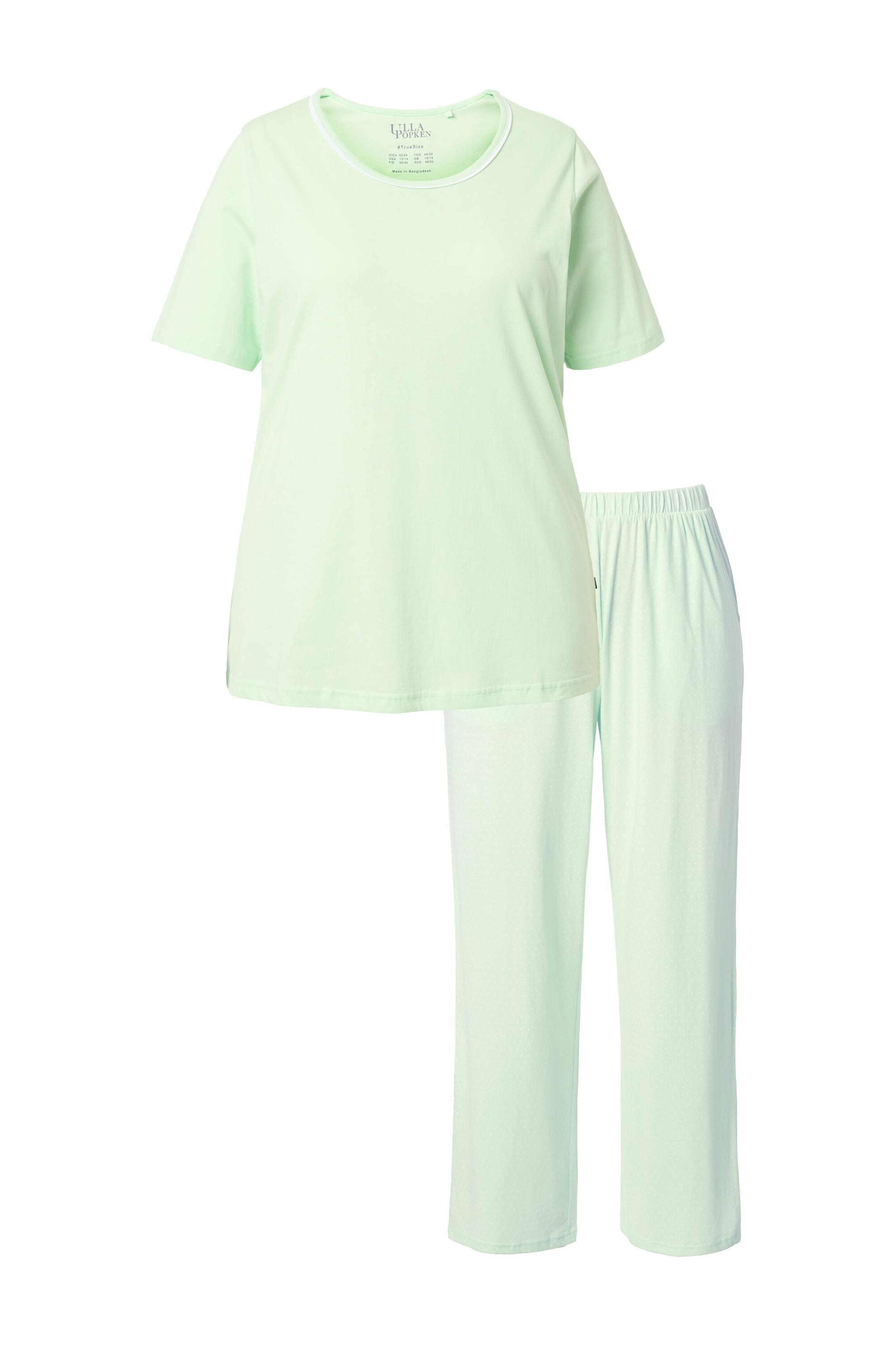 Ulla Popken Pajama in Green: front