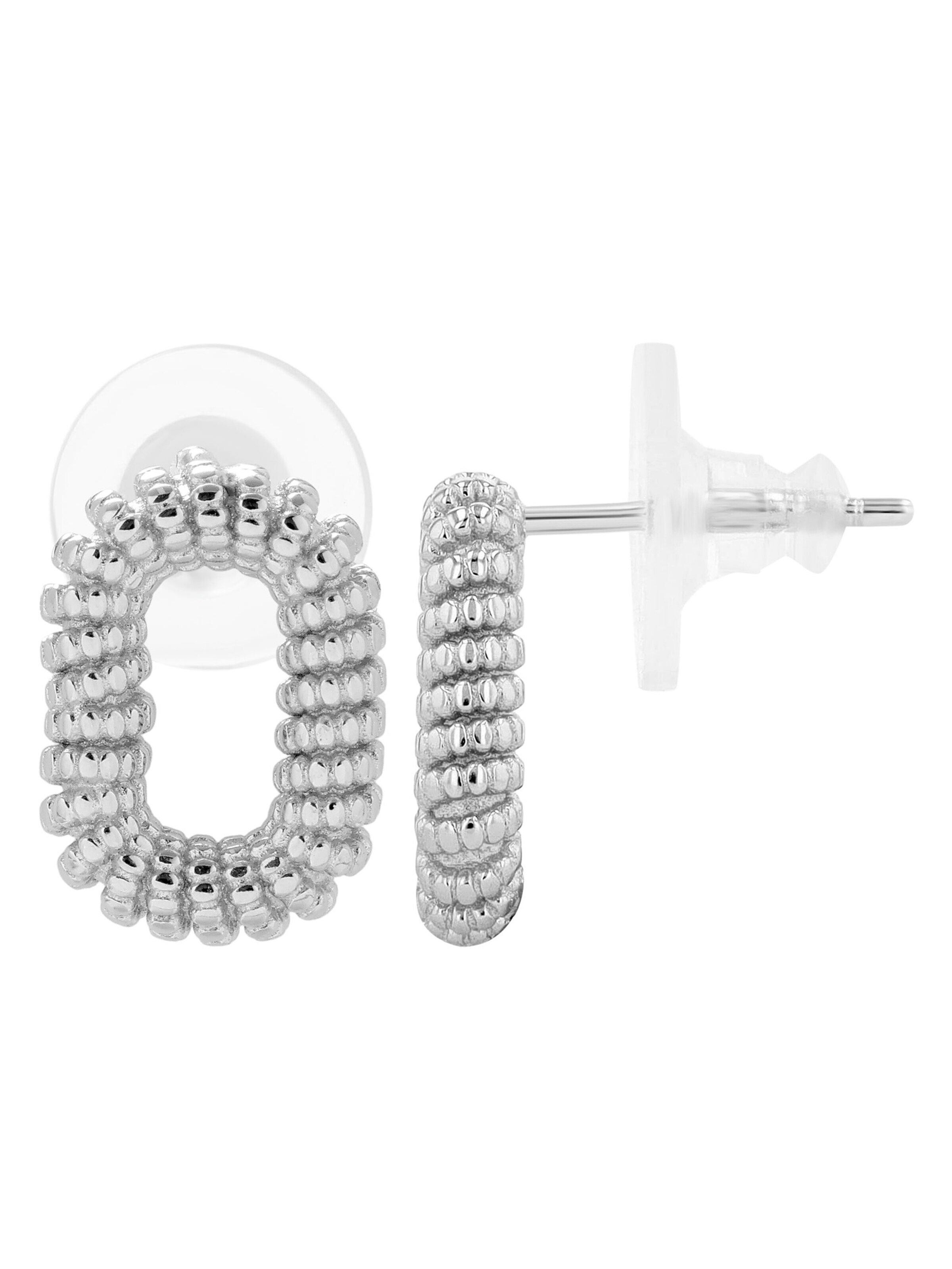 Akzent Earrings '"Samba" aus 925 Sterlingsilber, rhodiniert, langlebig' in Silver
