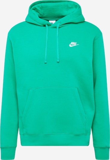 Nike Sportswear Свитшот 'Club Fleece' в Зеленый / Белый, Обзор товара