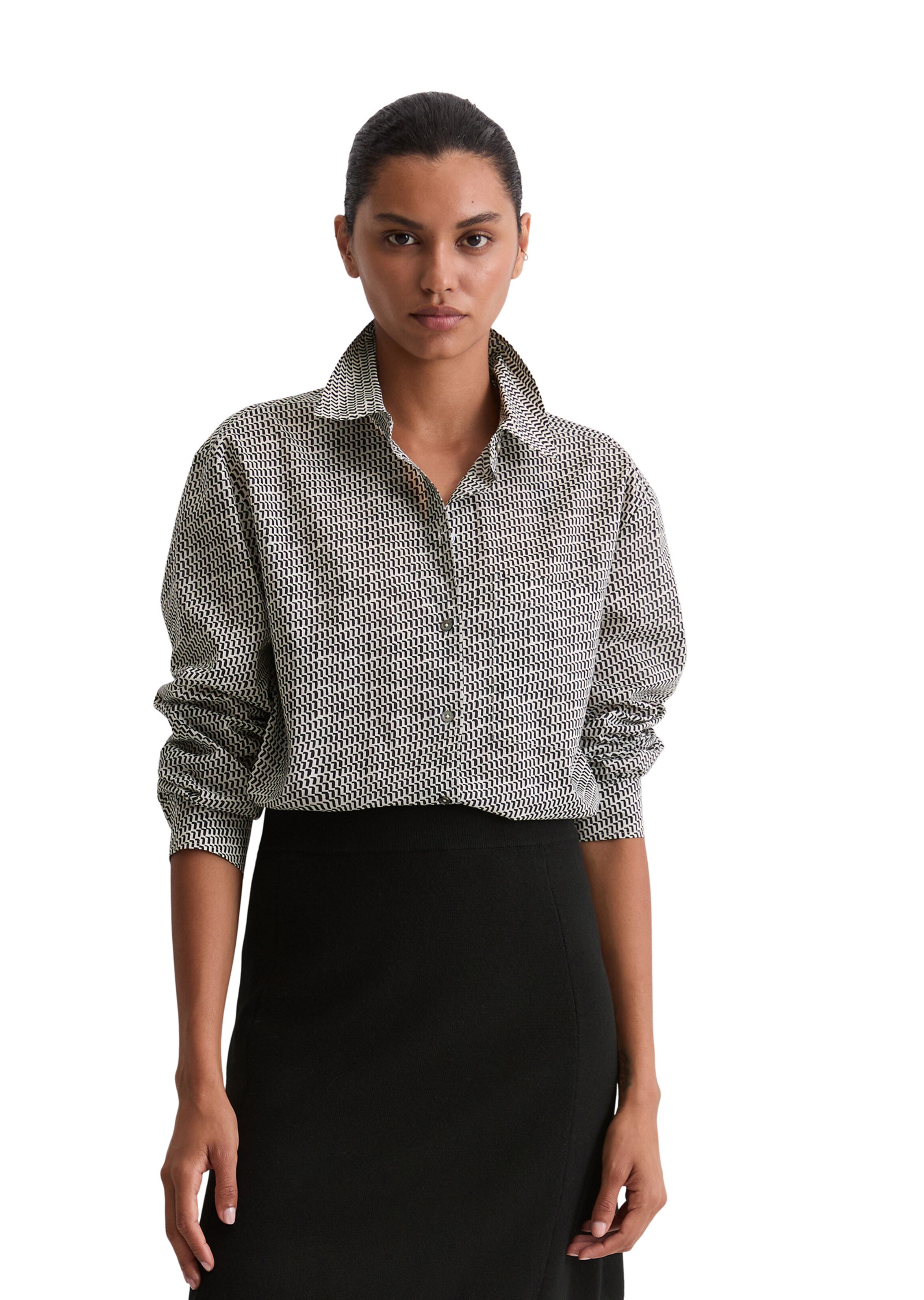 Marc O'Polo Bluza | siva barva: sprednja stran